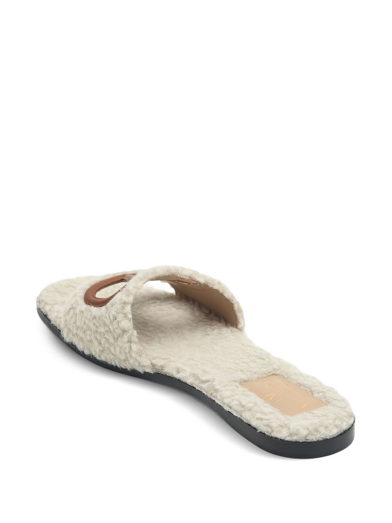 Valentino cut-out leather slides outlook