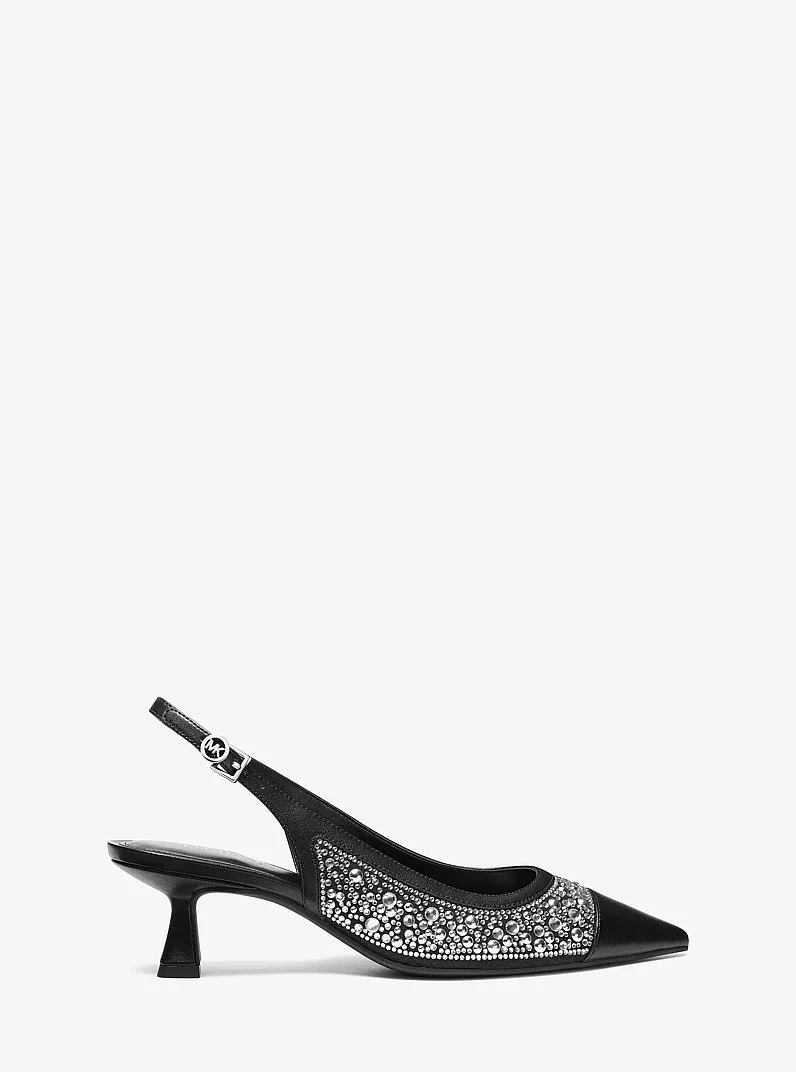 Amali Embellished Slingback Pump - 1