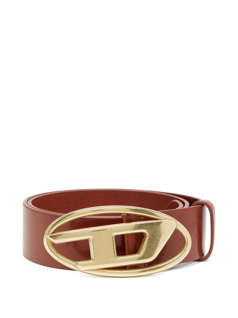 Diesel B-1dr logo-buckle leather belt outlook