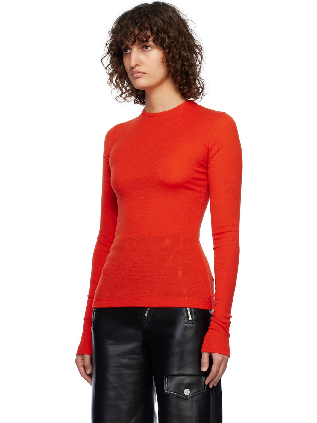 Red Layered Turtleneck - 4