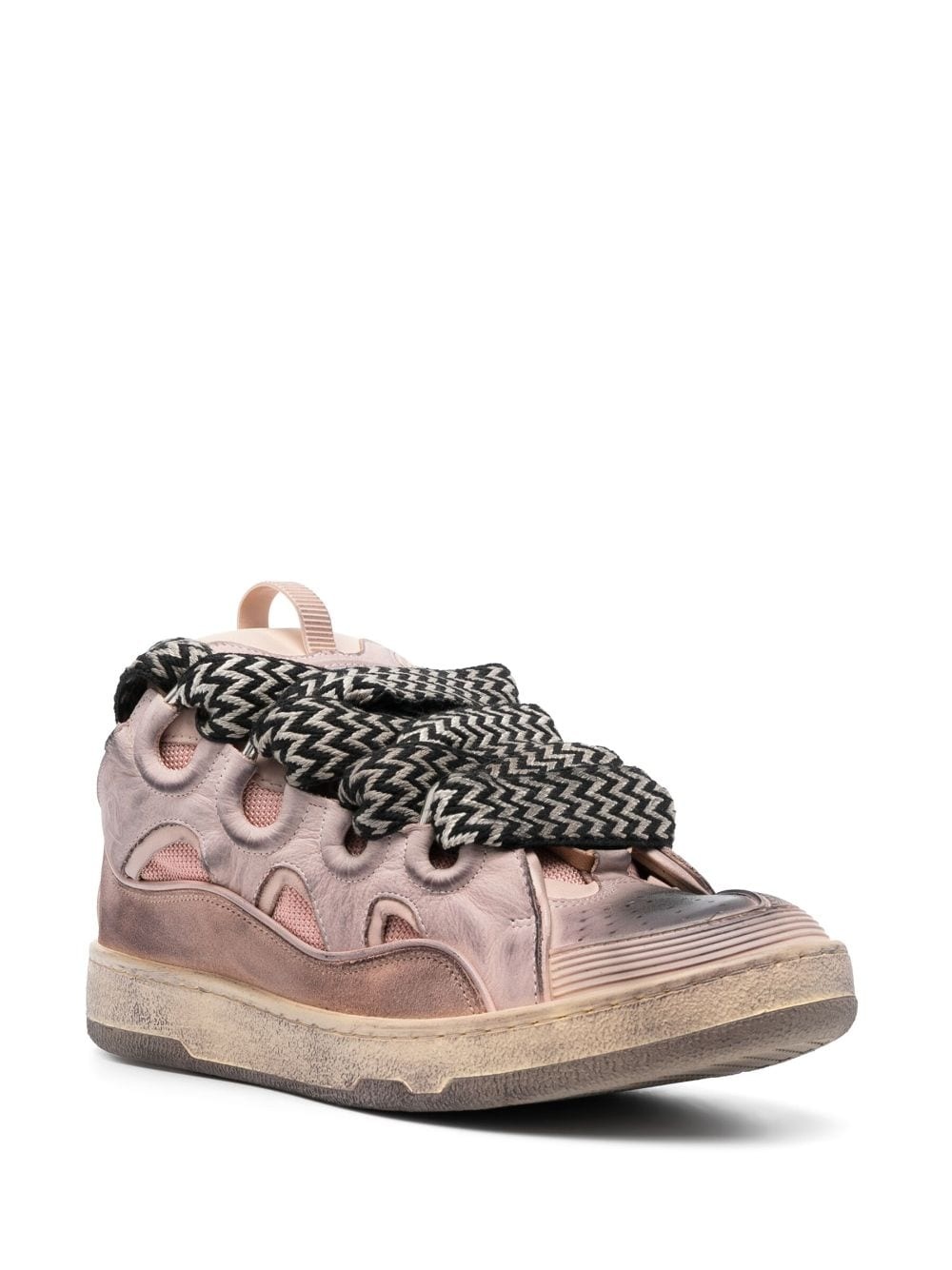 Curb chunky leather sneakers - 2
