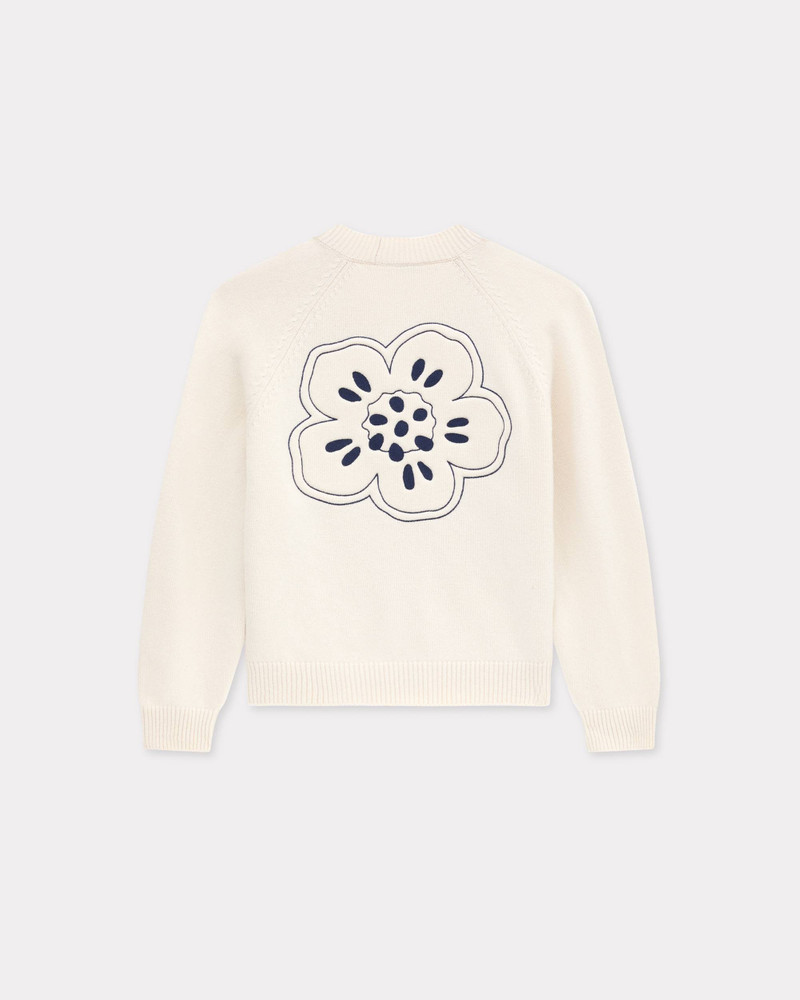 KENZO 'Boke Flower' embroidered cardigan in wool outlook