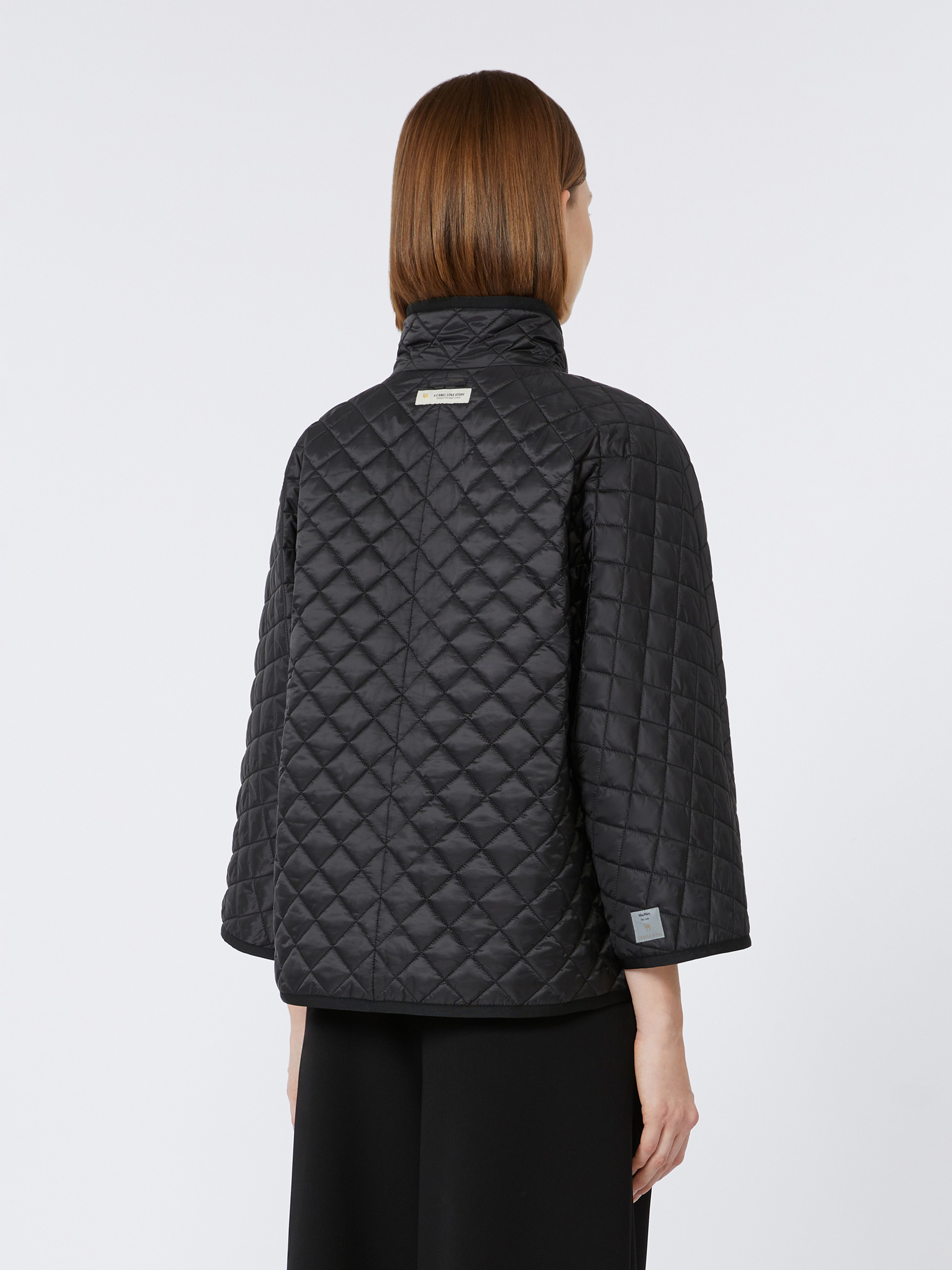 DELFINA Reversible padded cape in water-repellent canvas - 4