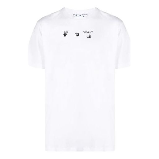 Off-White SS21 Spray-Print Cotton Men White OMAA027S21JER0080110 - 1