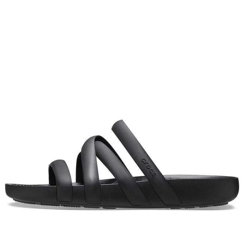 (WMNS) Crocs Splash Strappy Sandals 'Black' 208217-001 - 1