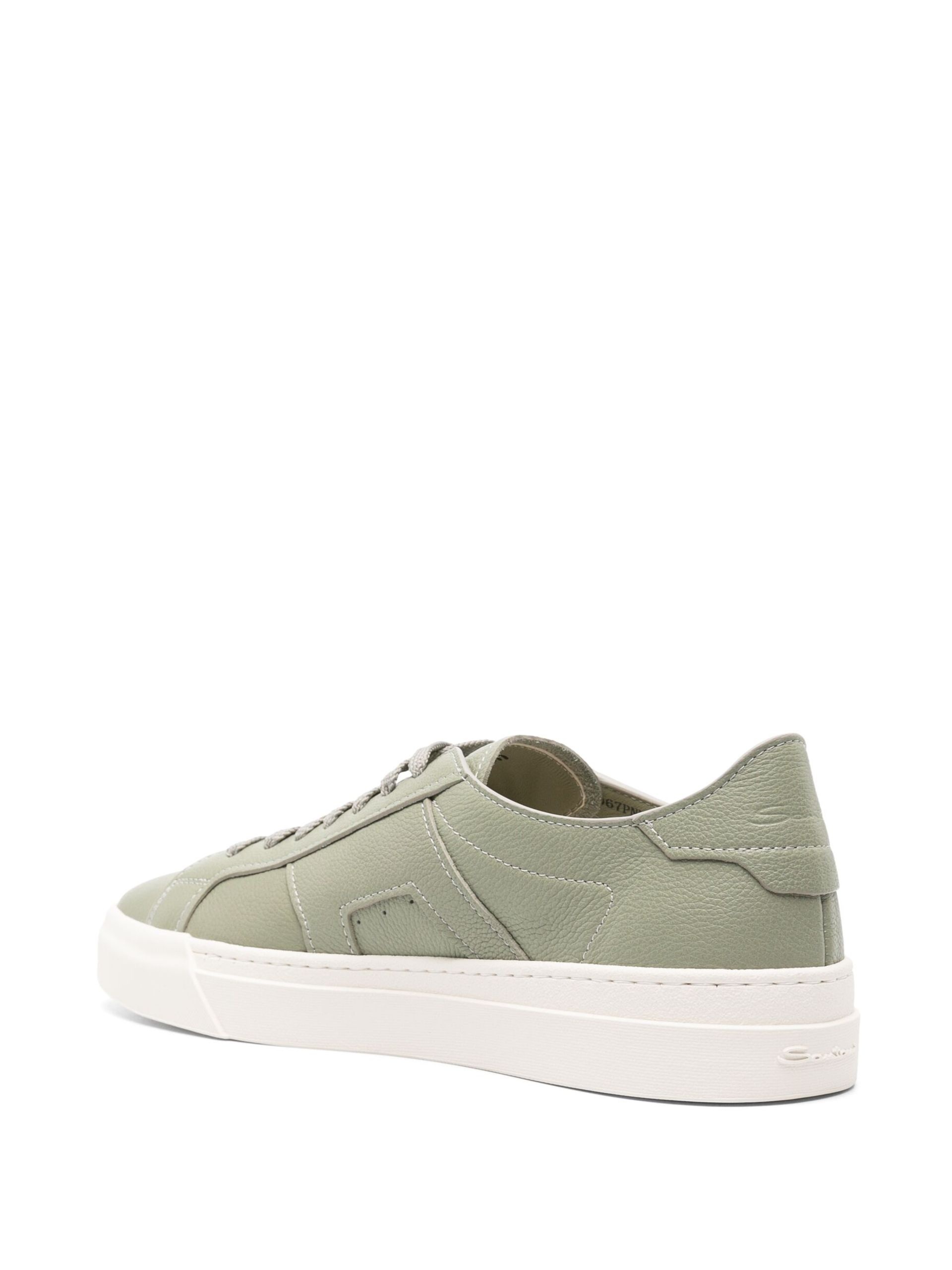 Green Leather Sneakers - 3