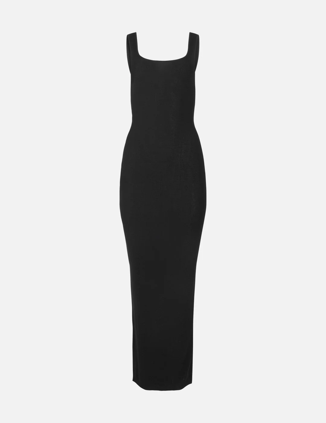SQUARE NECK KNIT MIDI - 1