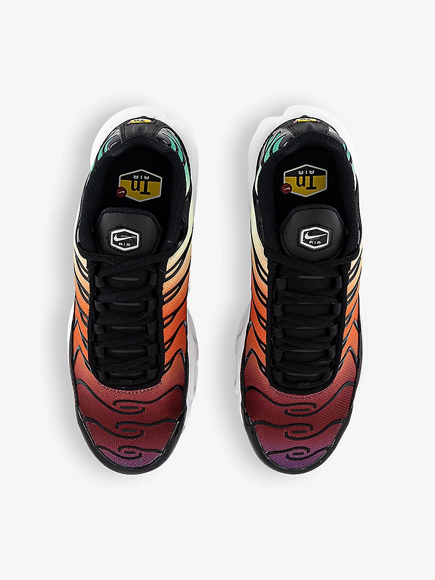 Air Max Plus brand-embroidered woven low-top trainers - 2