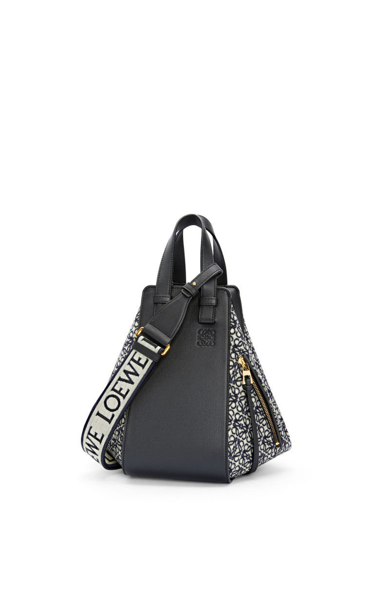 Anagram loop strap in jacquard and calfskin 3