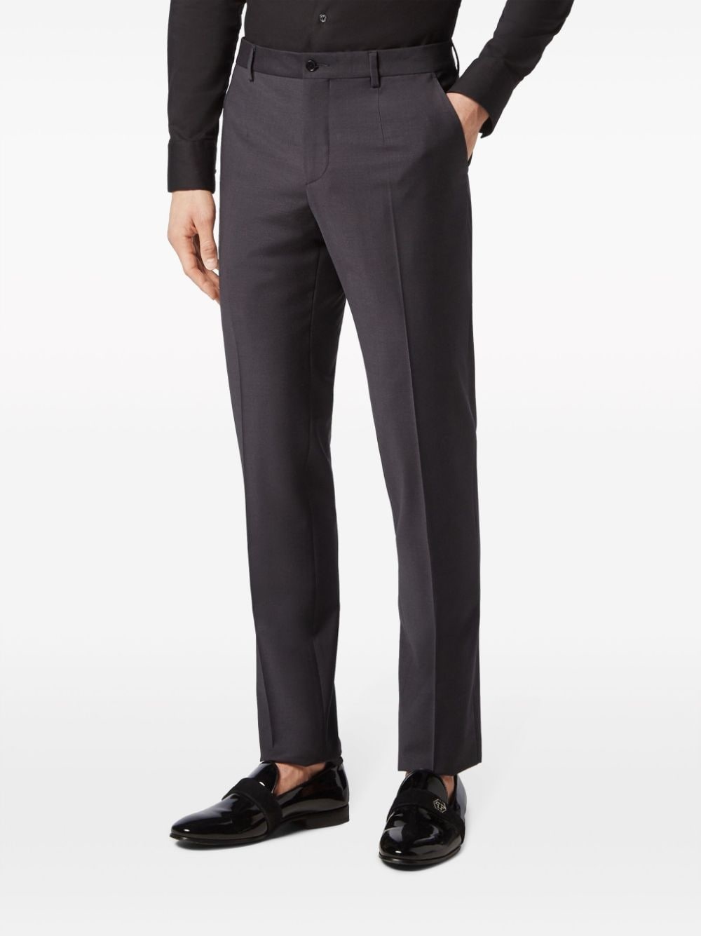 pressed-crease tailored trousers - 3