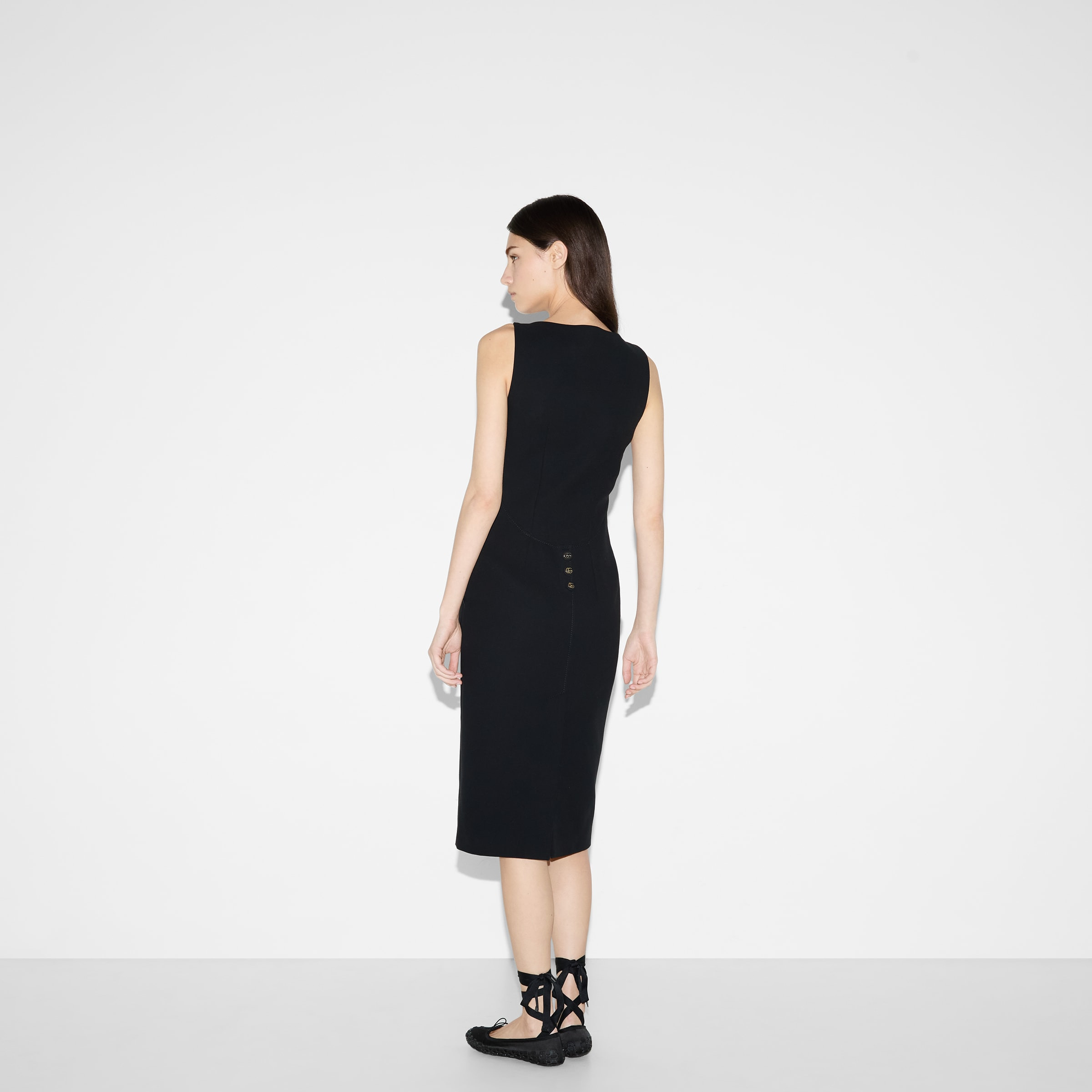 Cotton crêpe dress - 4
