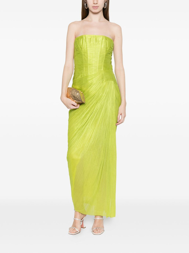 MARIA LUCIA HOHAN Ruby pleated strapless dress outlook