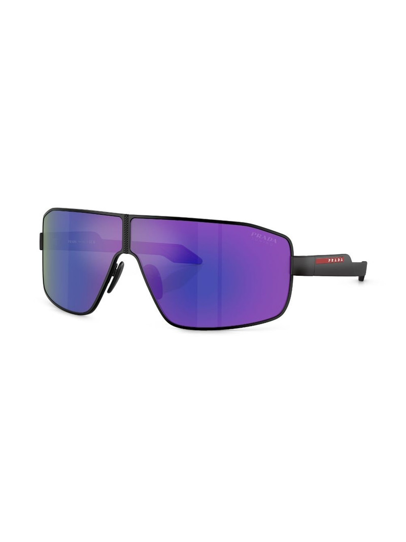 logo-print oversize-frame sunglasses 3