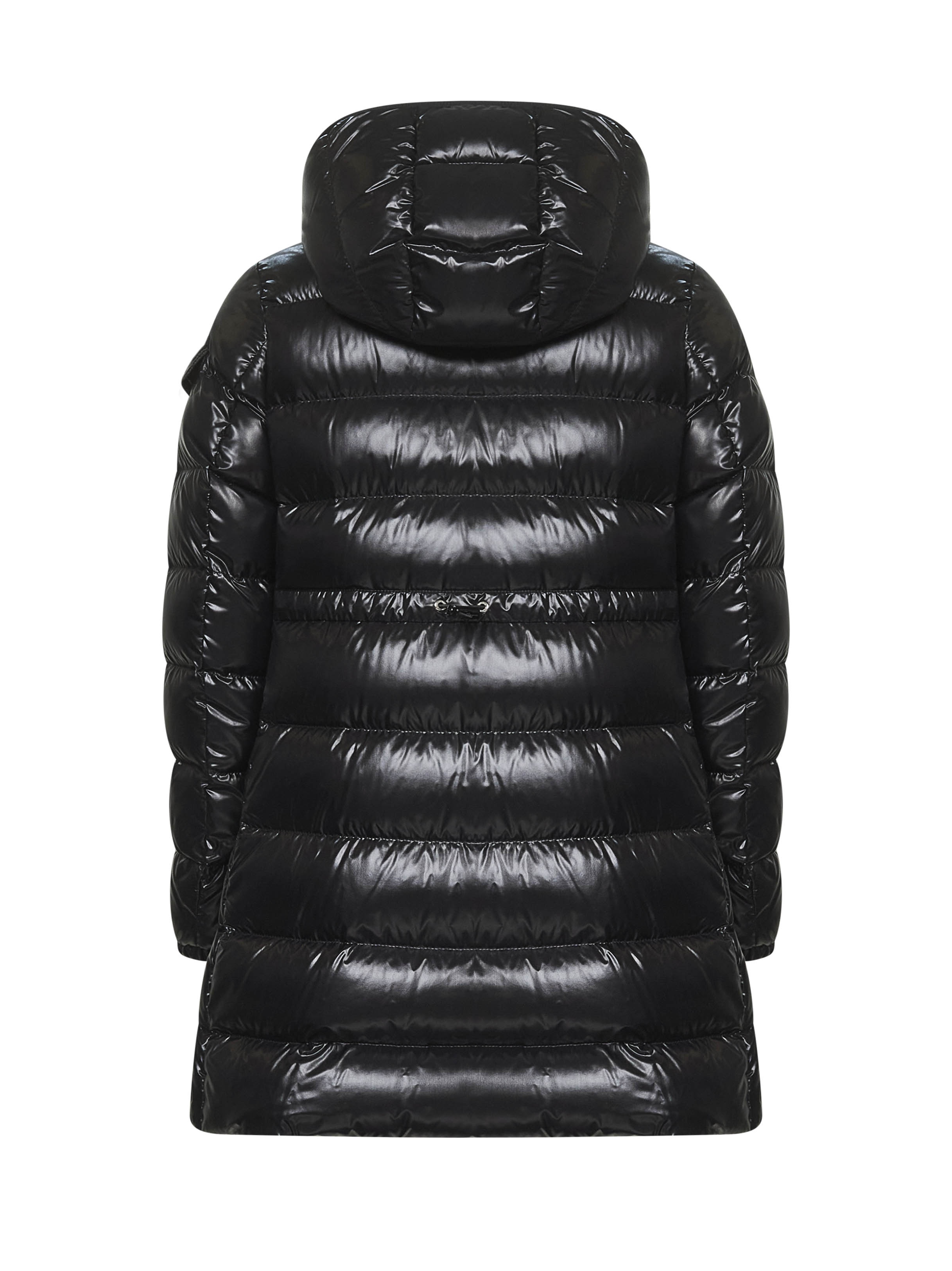 Black Courcelles midi hooded down jacket - 2