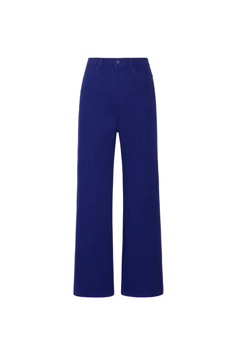 Cotton Twill Wide Leg Jean 1