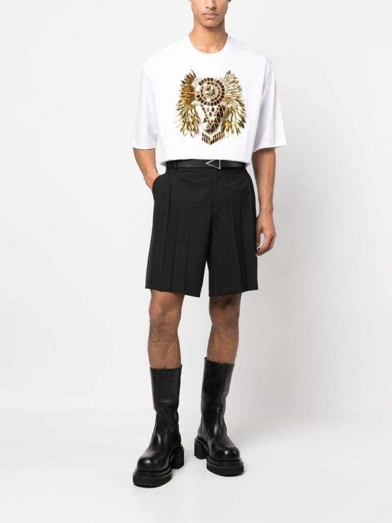 crystal-embellished cotton T-shirt - 2
