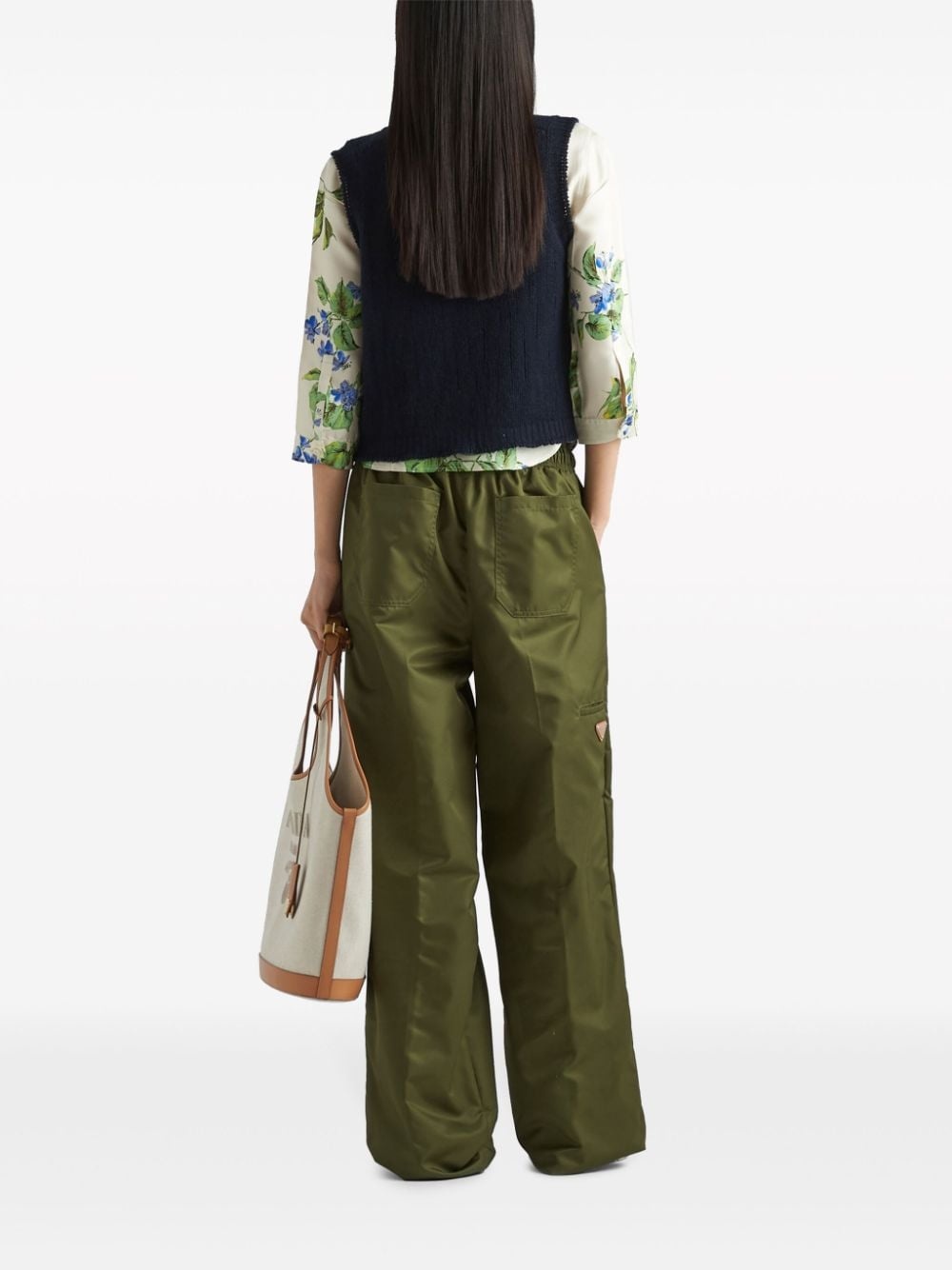 Re-Nylon straight-leg trousers - 3