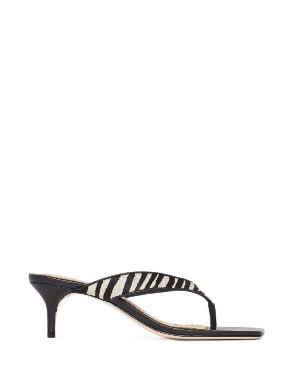 Frankie zebra-pattern sandals - 1
