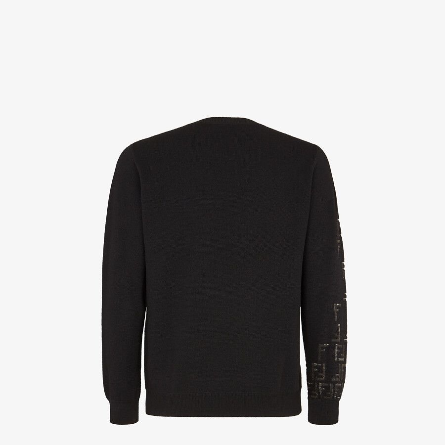 Black wool sweater - 2