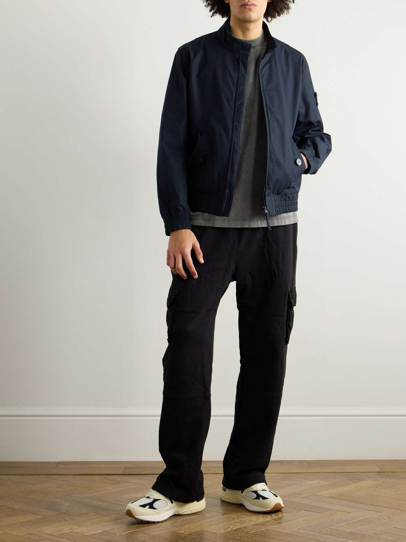 Stone Island Ghost Logo-Appliquéd Organic Cotton-Canvas Bomber Jacket outlook