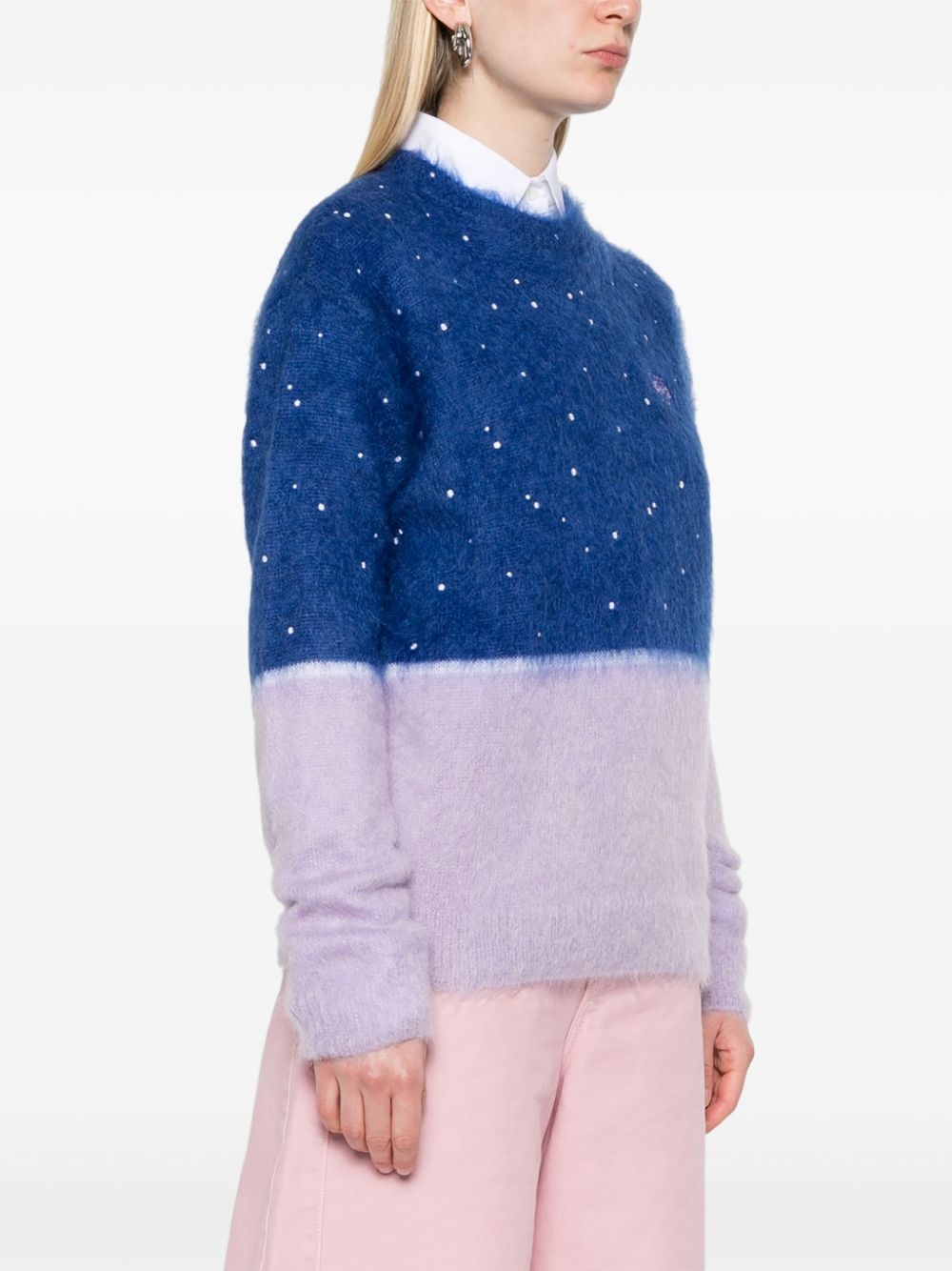brushed-effect sweater - 3