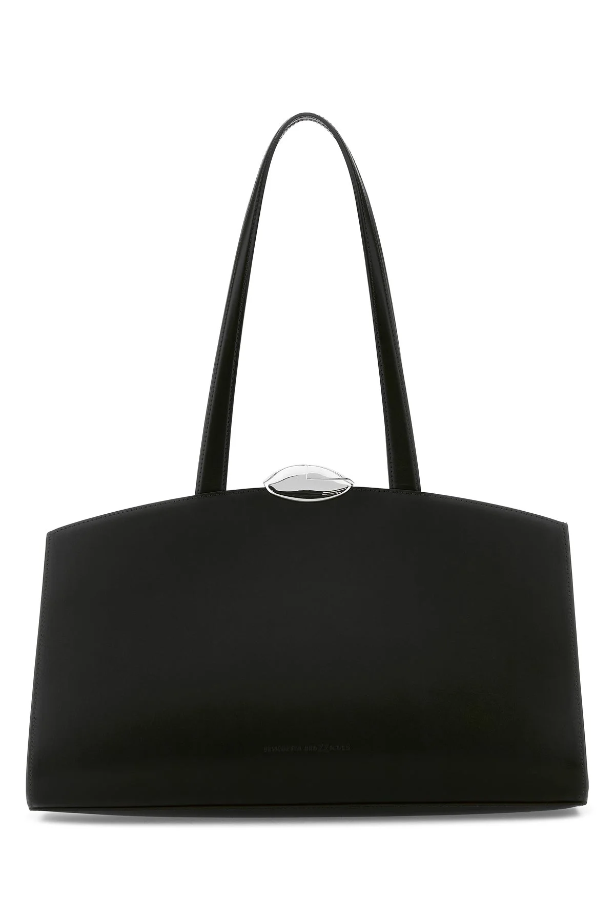 Black leather Serena shopping bag - 1