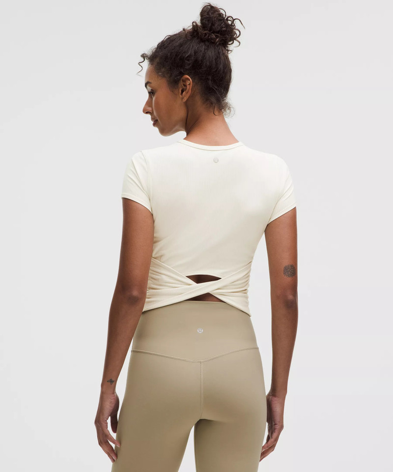 lululemon All It Takes Back-Twist Ribbed Short-Sleeve Shirt outlook