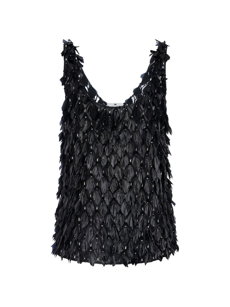 tulle 3D embroideries top 1