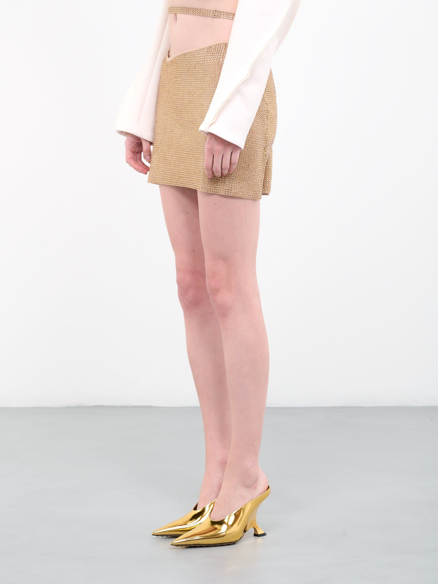 Strass Mini Skirt - 2