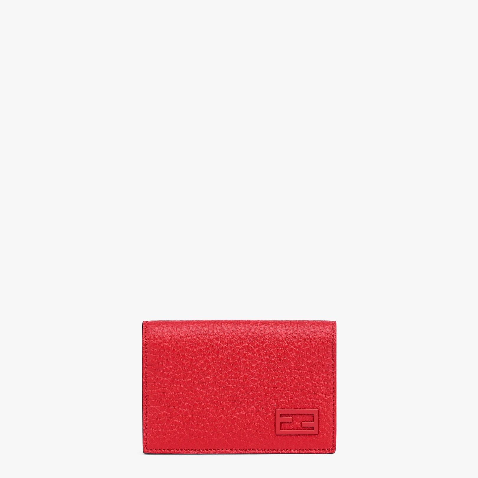 Red leather card holder - 1