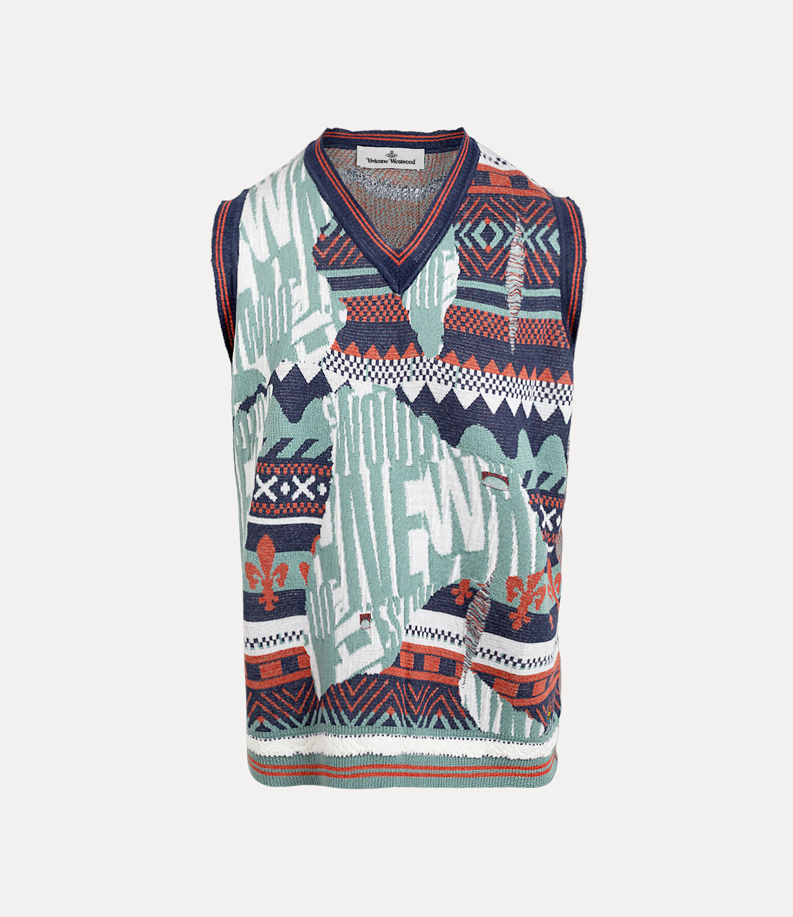 BROKEN FAIR ISLE VEST - 1