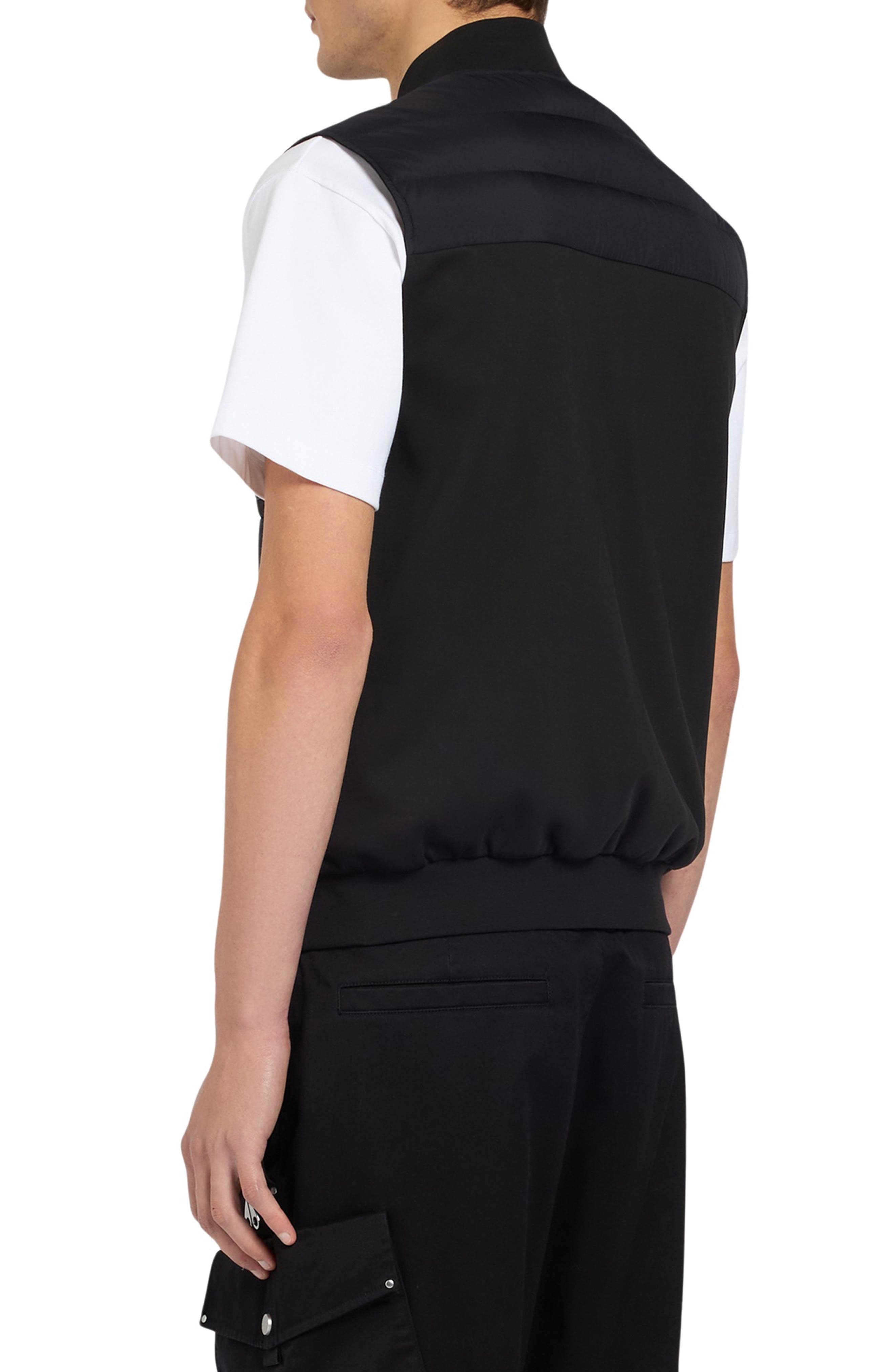 Moose Knuckles Anderson Air Down Hybrid Quilted Vest in Black/Black at Nordstrom - 2