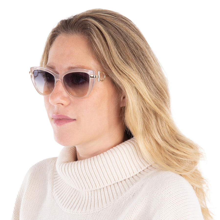 Salvatore Ferragamo Grey Gradient Cat Eye Ladies Sunglasses SF928S 290 55 - 2