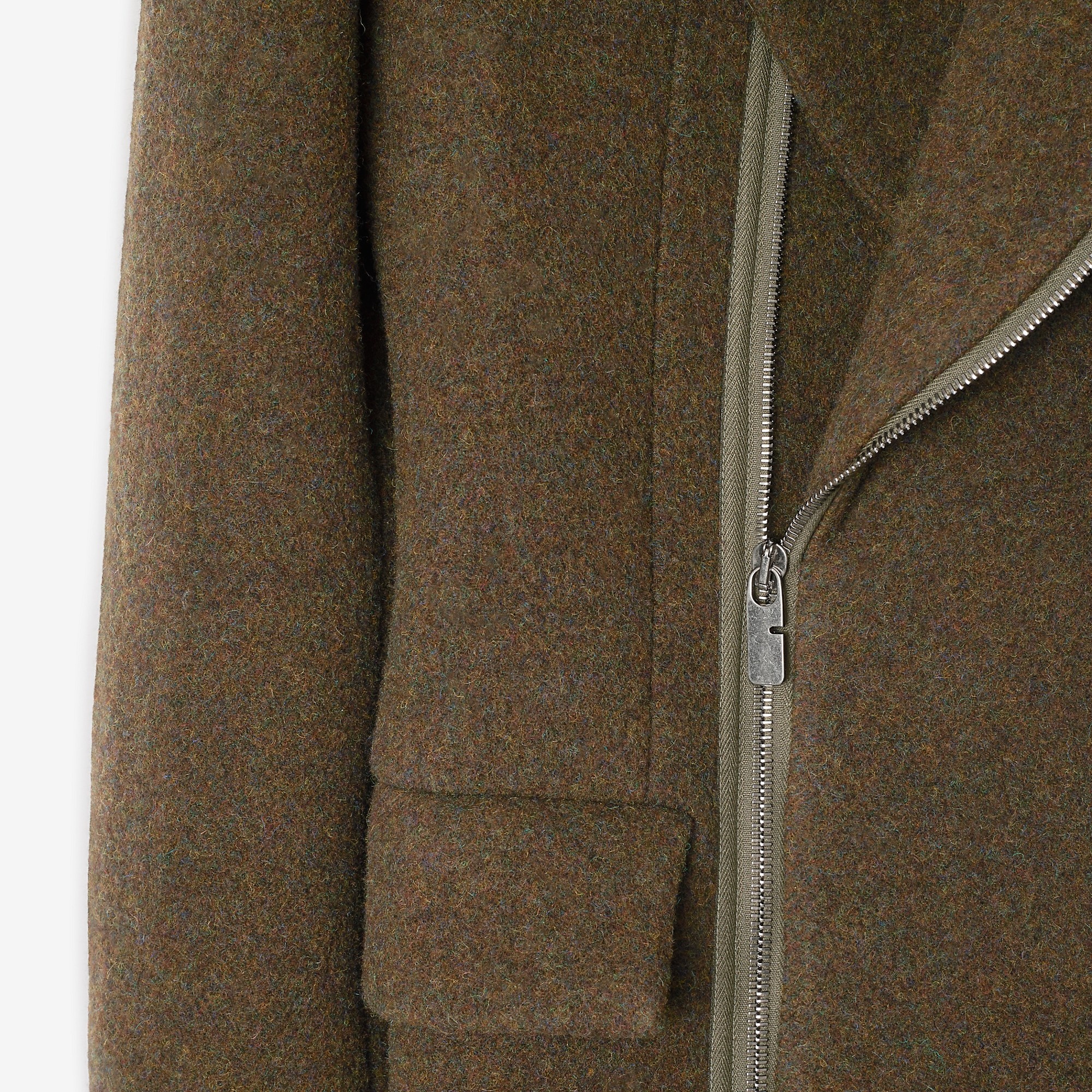 Wool Zip Tailored Coat - 6