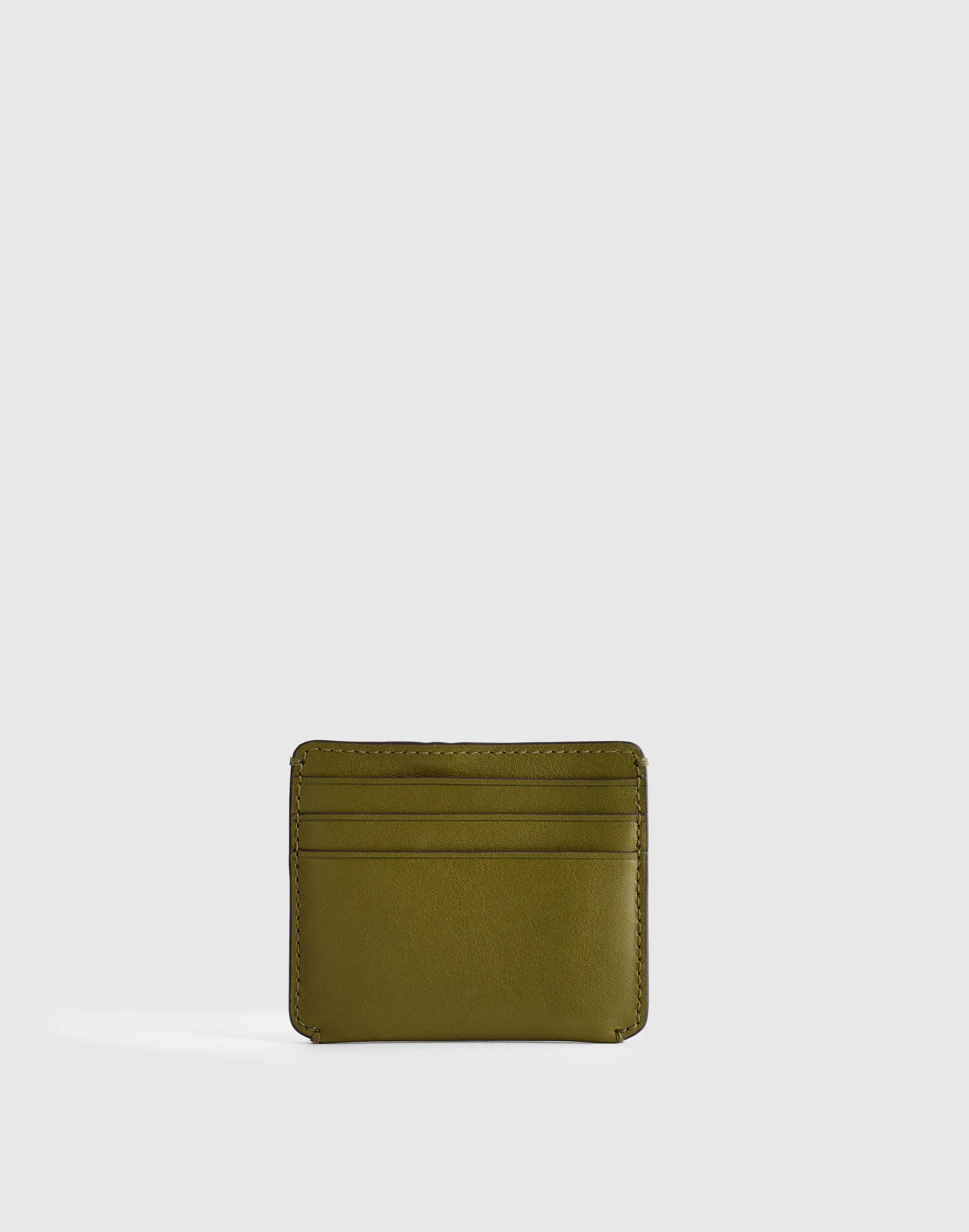 Curved Card Case in Leather - 1