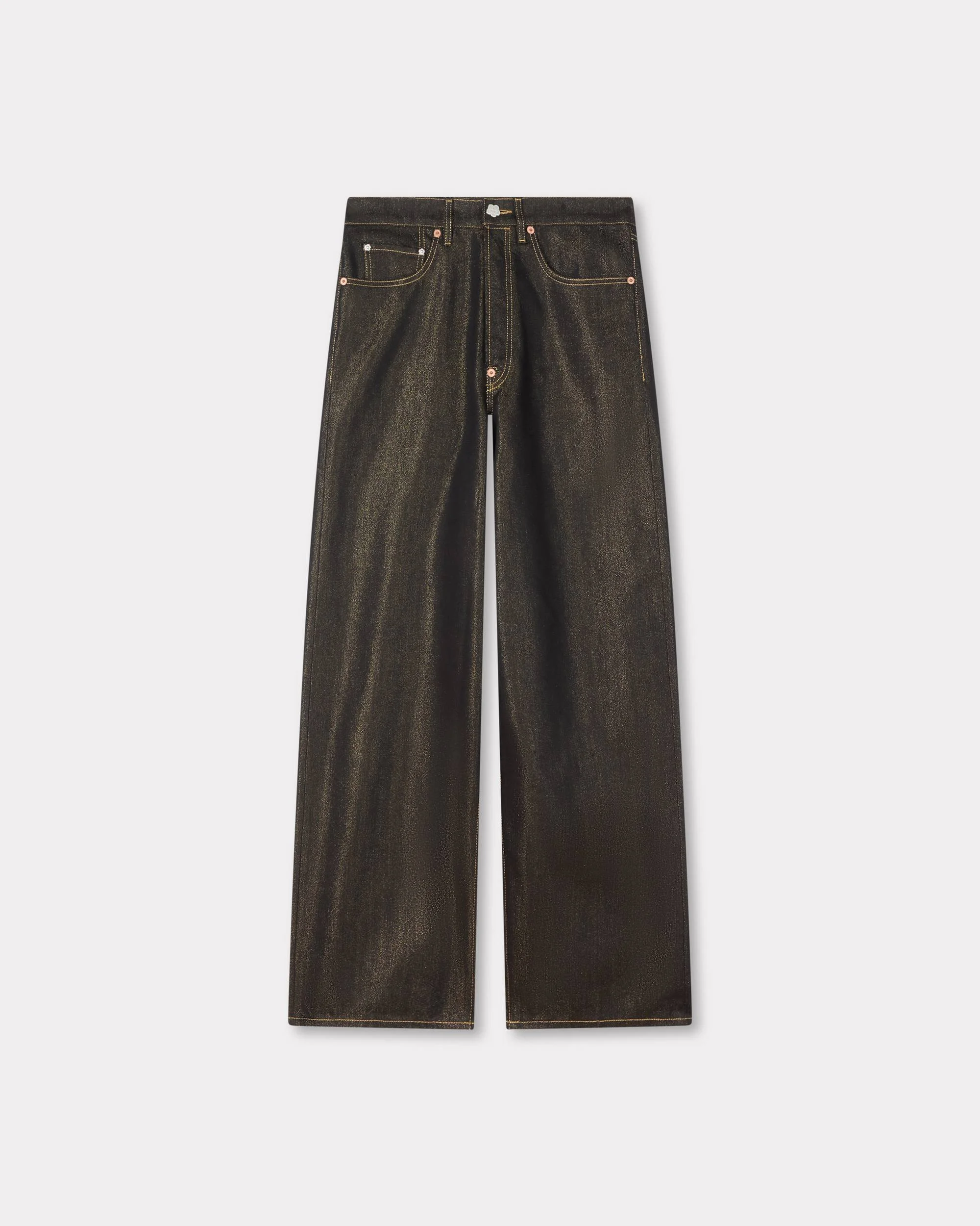 Turn up wide fit jeans in japanese denim - 1