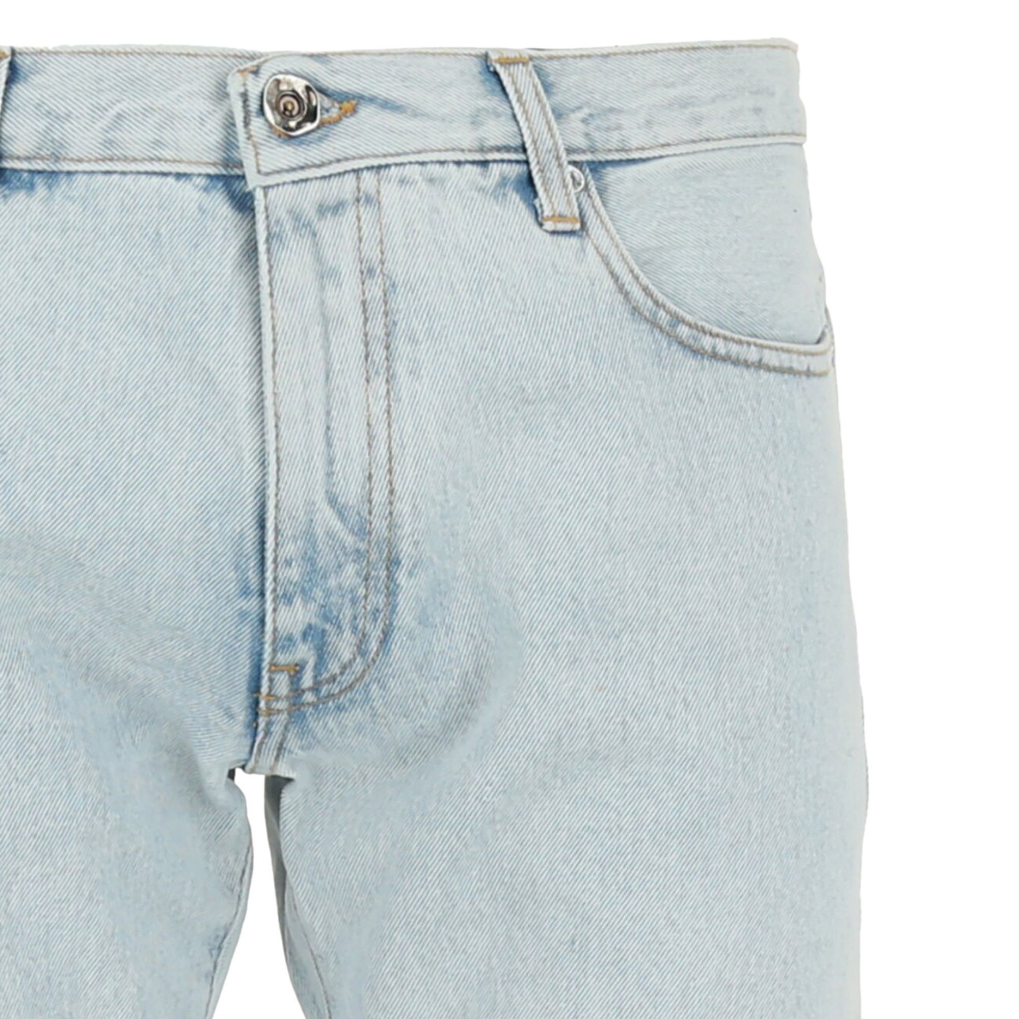 Off-White Diag Tab Slim Jeans 'Bleach Blue' - 3