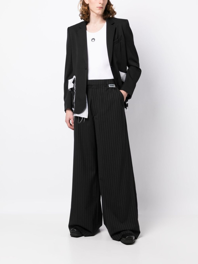 VETEMENTS pinstripe wide-leg trousers outlook