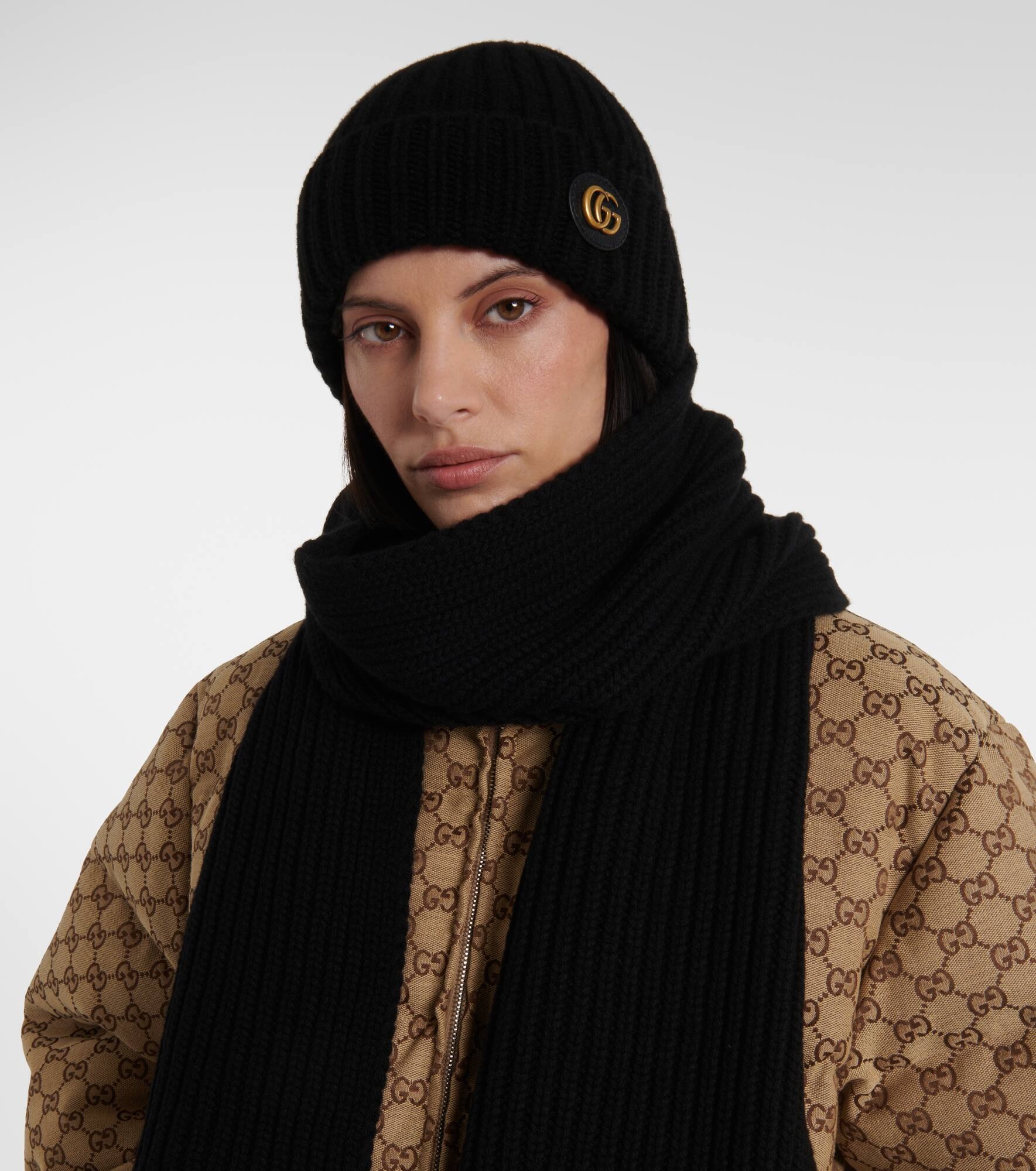 Victor Double G wool and cashmere beanie - 2