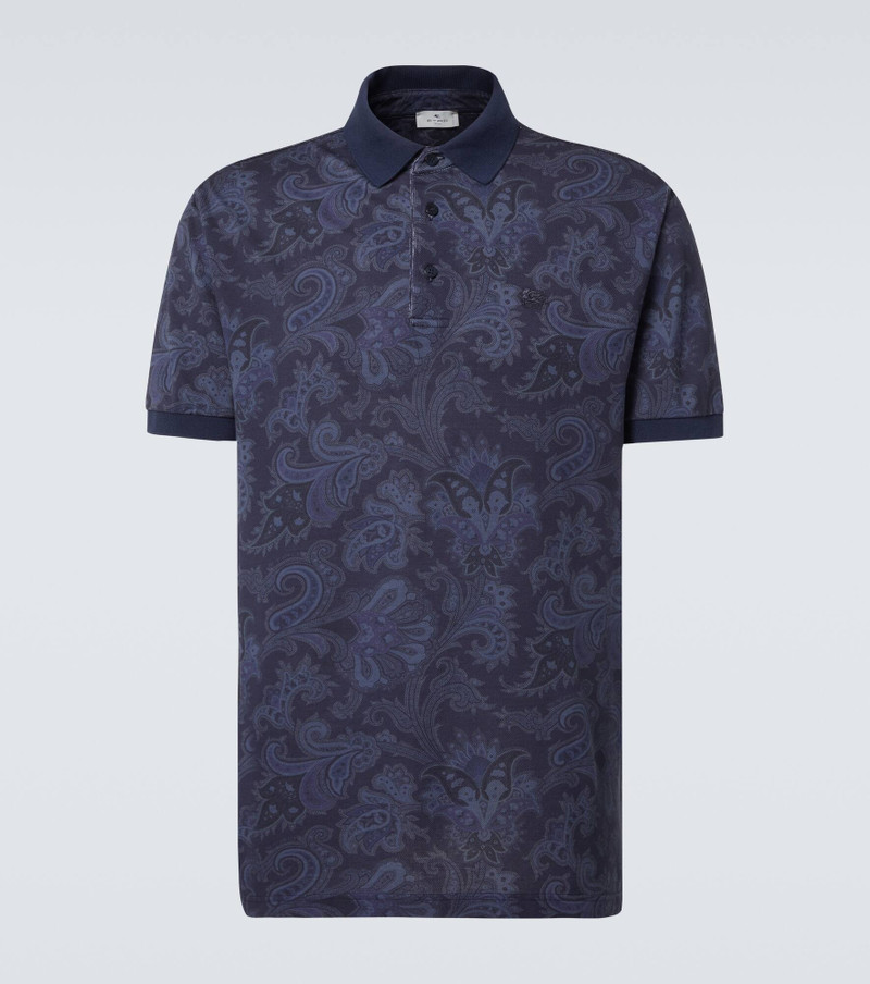 paisley-print 폴로 셔츠 - 1