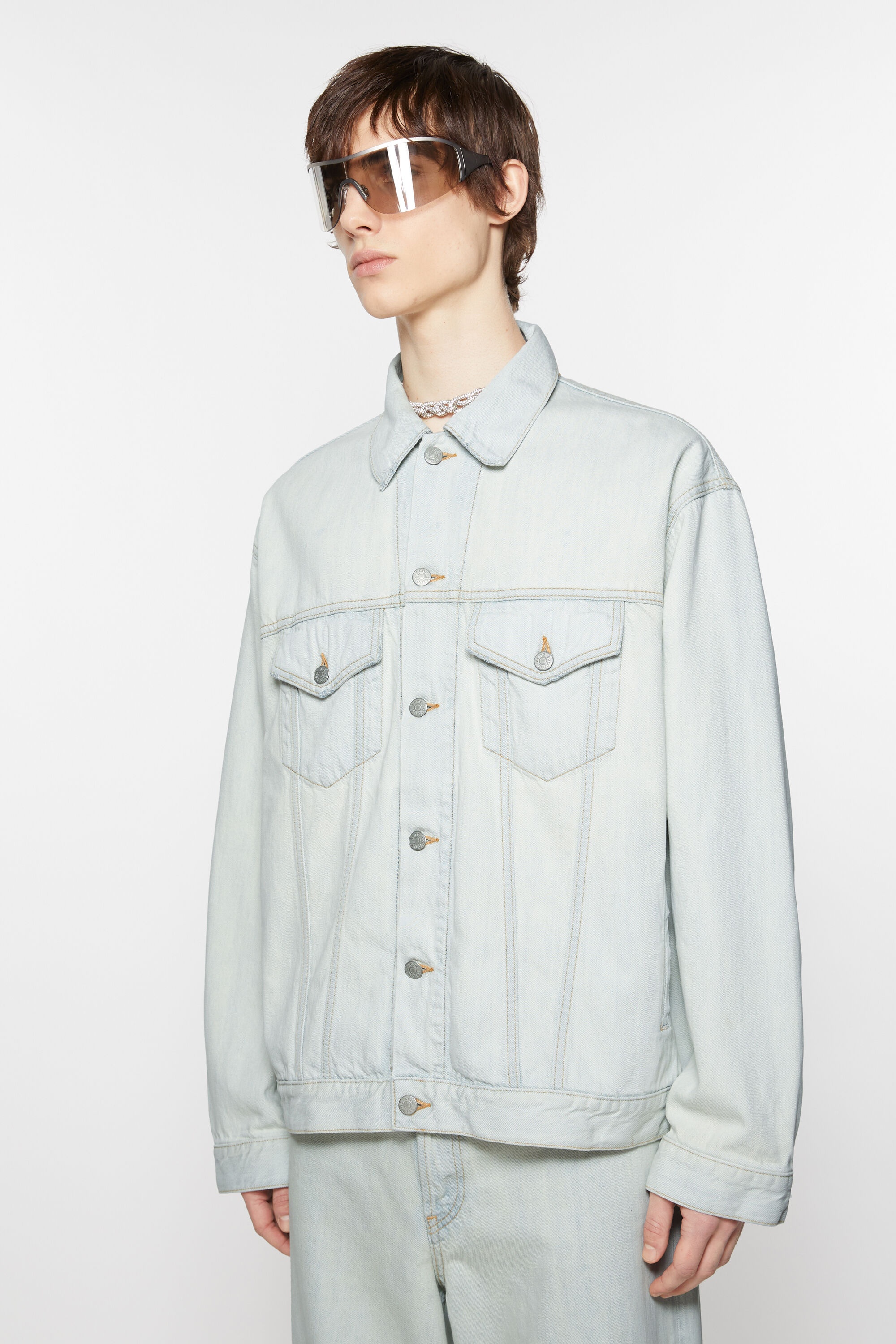 Denim jacket - Relaxed fit - Light blue - 3