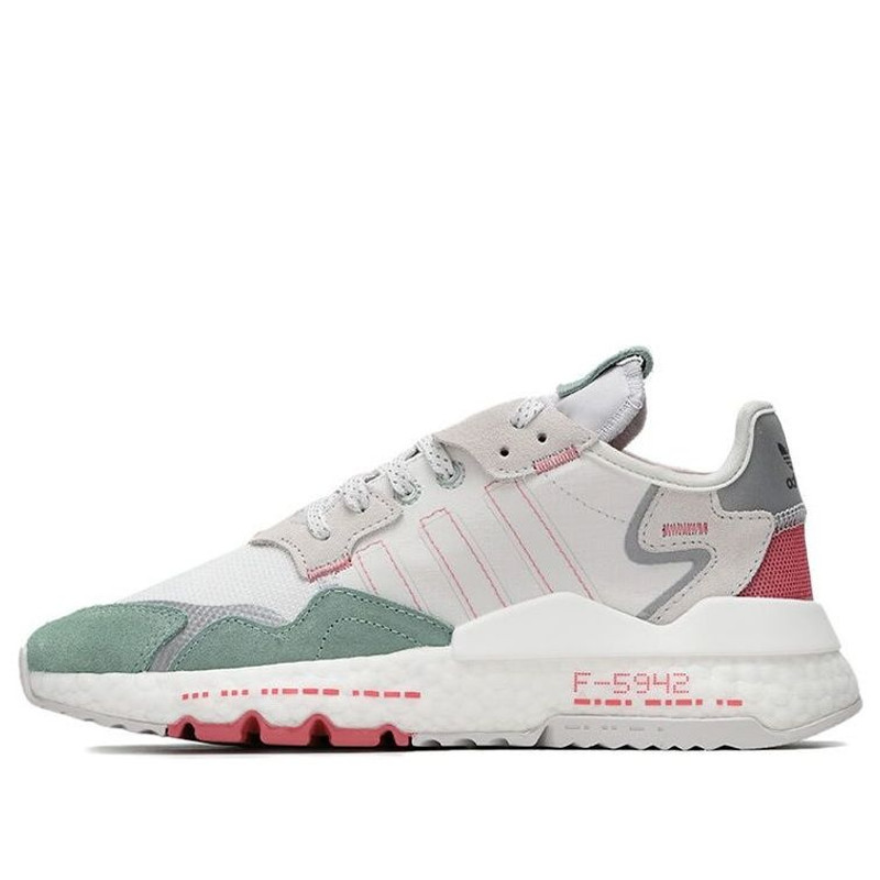 (WMNS) adidas originals Nite Jogger 'White Gray Green' H03251 - 1