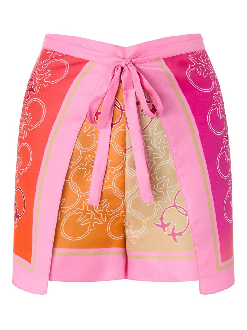logo-print beach cover-up 1
