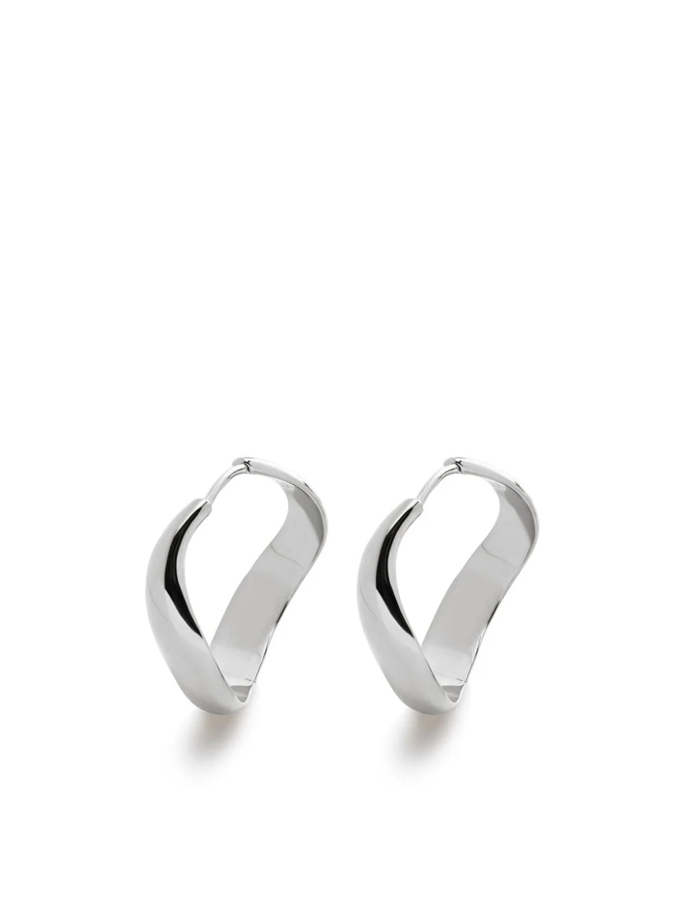 medium Swirl hoop earrings - 1
