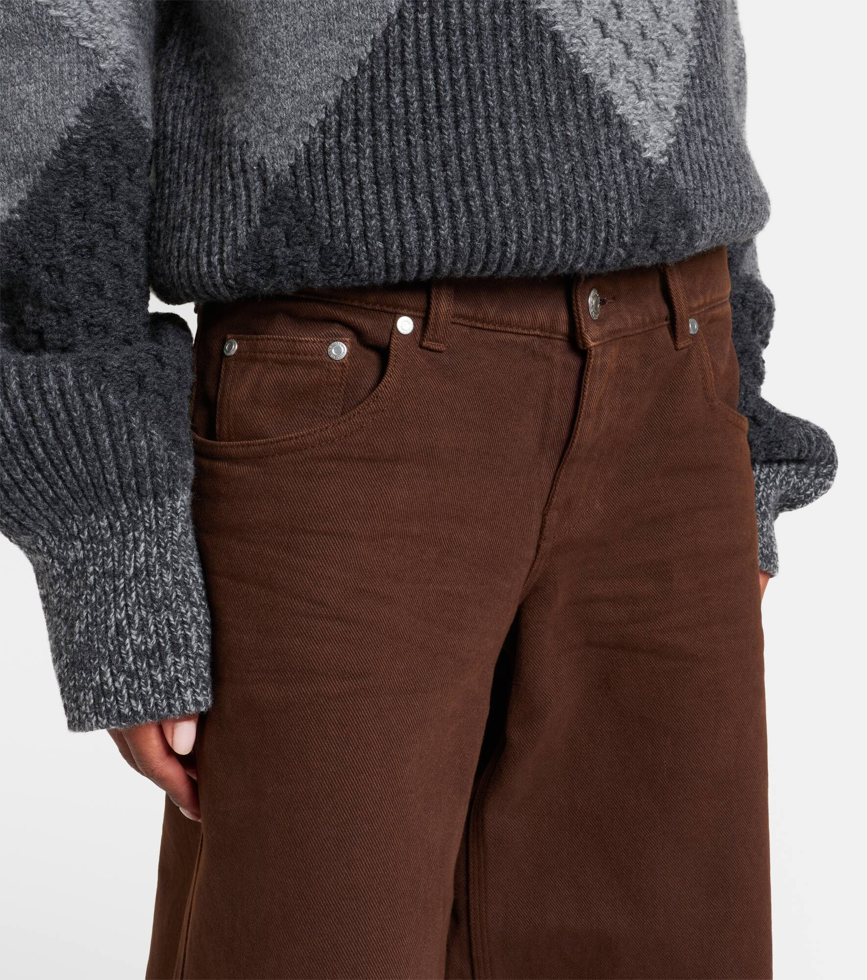 Low-rise wide-leg jeans - 4