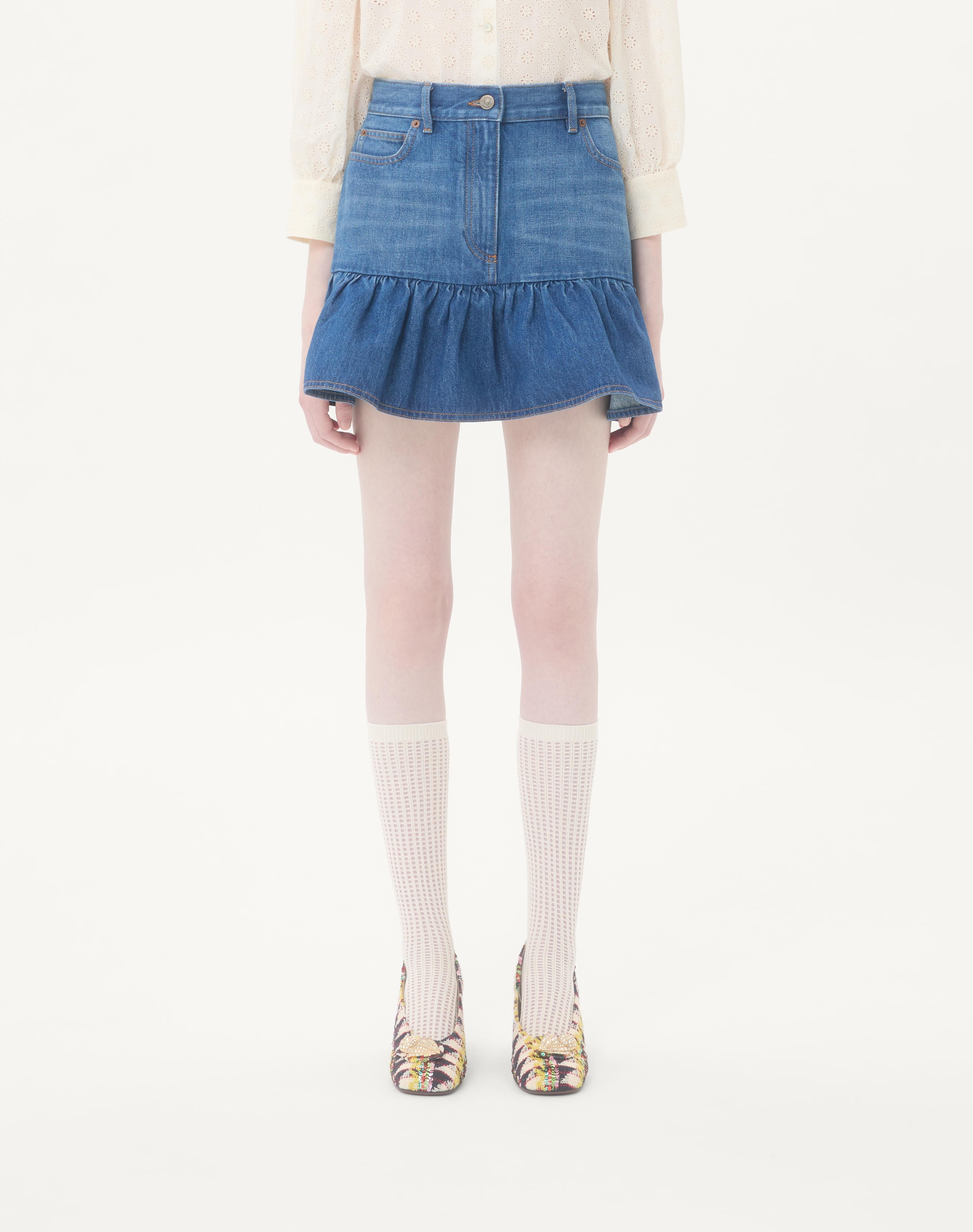 DENIM MINI SKIRT - 3