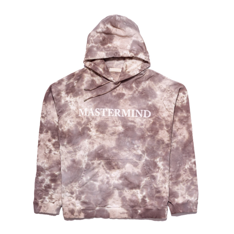 Mastermind World Logo-Print Tie-Dye Hoodie Brown - 1