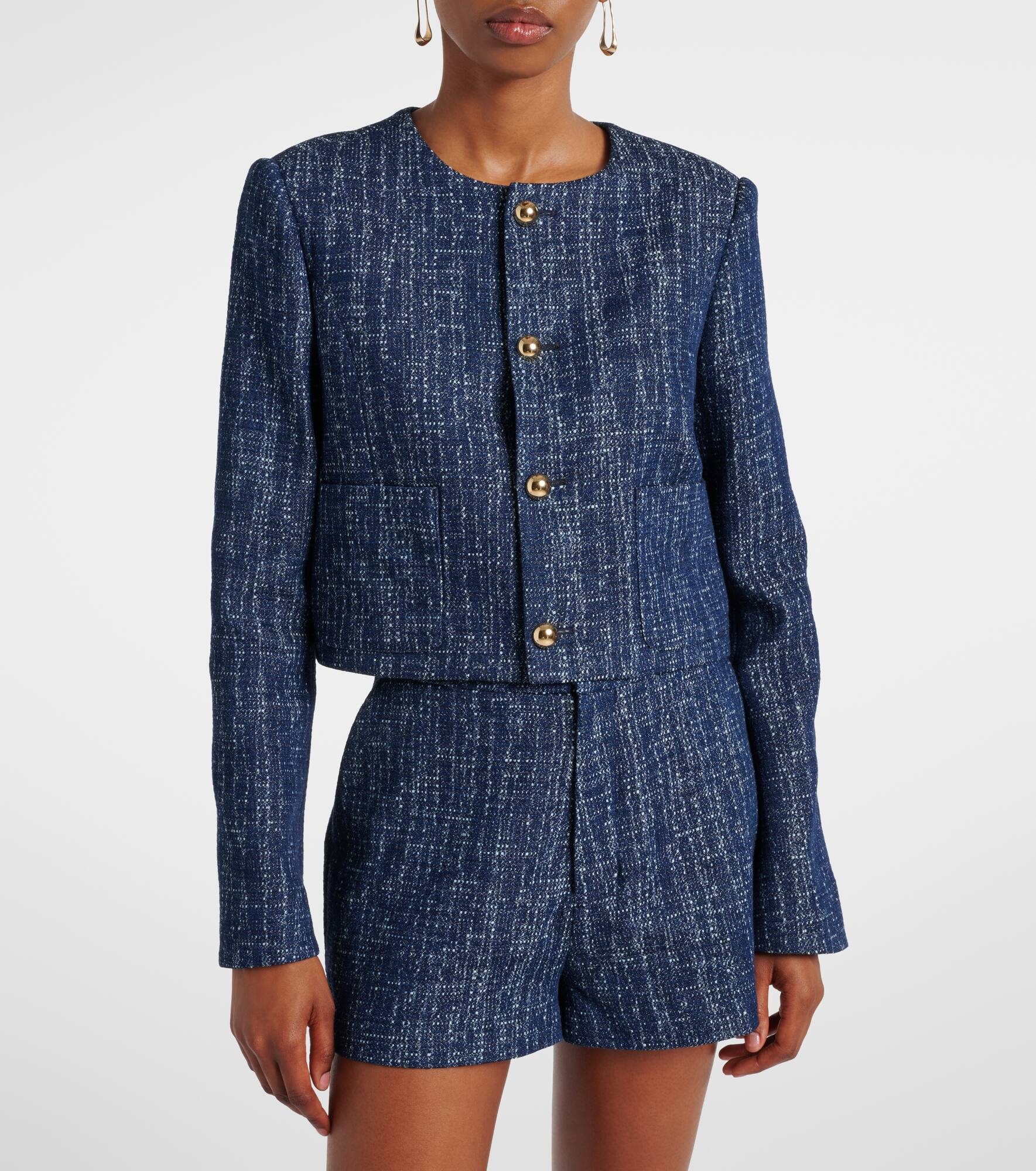 Cotton tweed jacket - 5