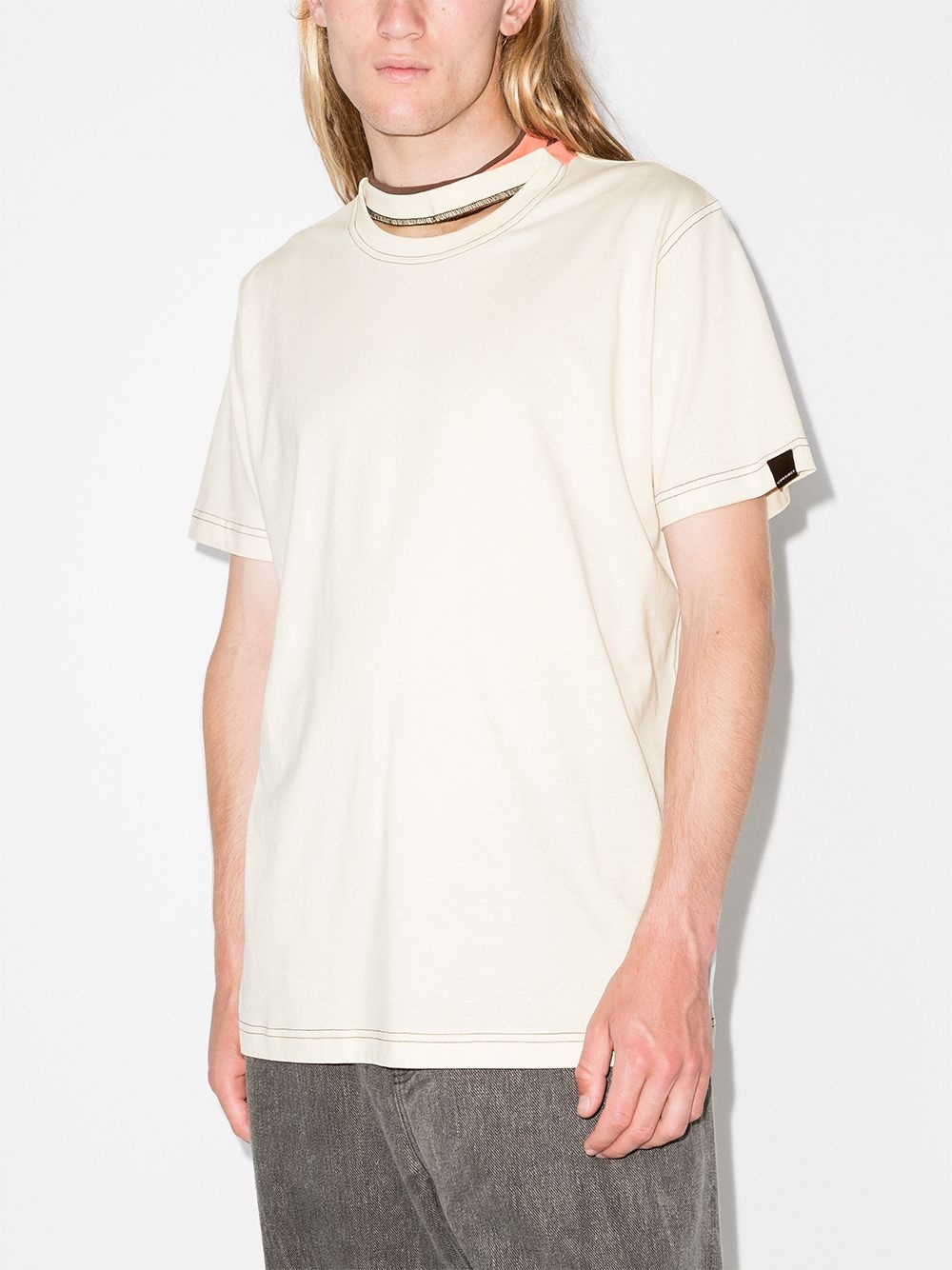 cut-out cotton T-shirt - 2