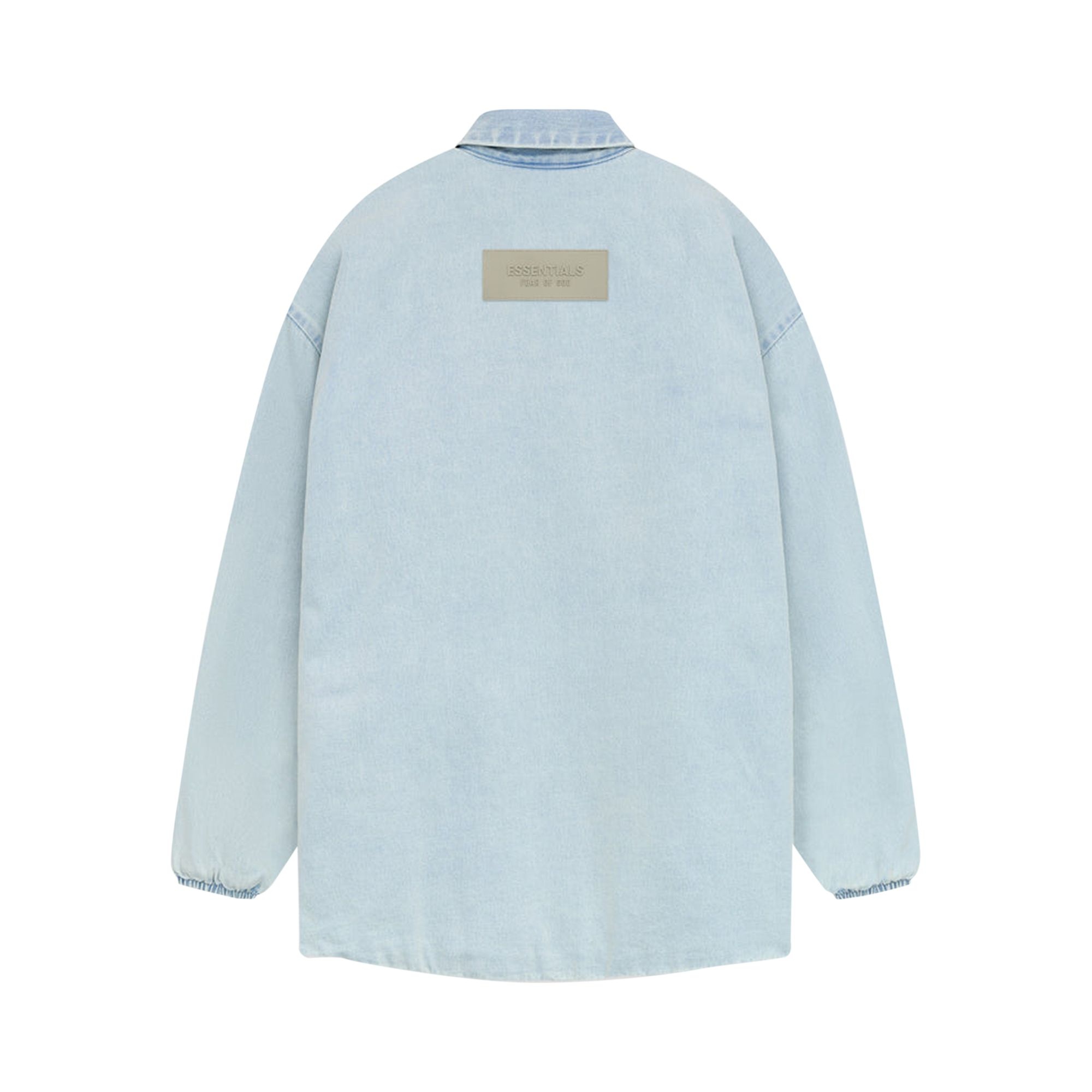 Fear of God Essentials Filled Shirt Jacket 'Light Washed Denim' - 2